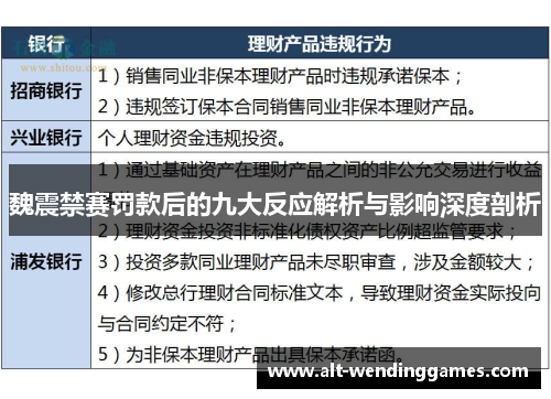 魏震禁赛罚款后的九大反应解析与影响深度剖析